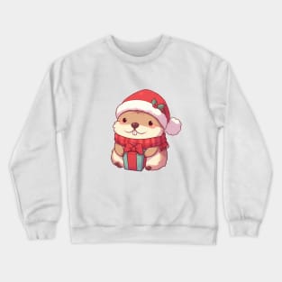 Christmas Marmot Santa Crewneck Sweatshirt